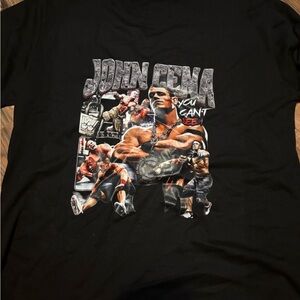 Black Graphic John Cena Men's T-Shirt